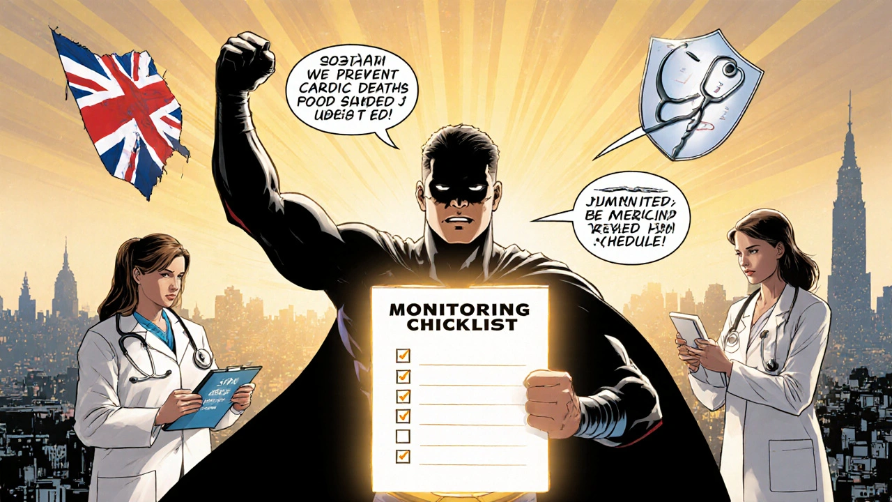 Patient hero holds a checklist surrounded by medical allies.