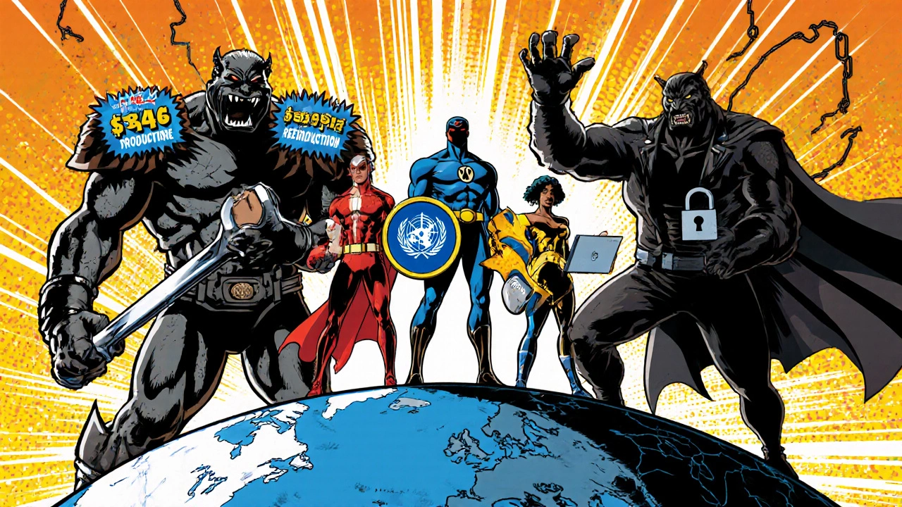 Superhero team battling cost and supply barriers to improve drug access.