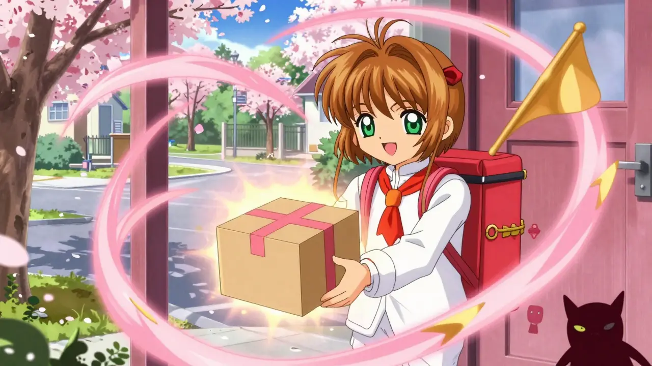 Magical protective barrier surrounding a delivered medicine package